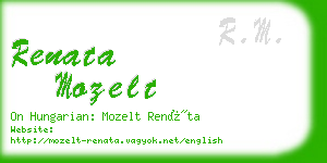 renata mozelt business card